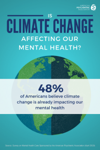 Mental health impacts are serious for pollution & climate change 